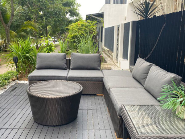 Teak Furniture Malaysia Outdoor Sofa Reunion Modular Sofa (middle)