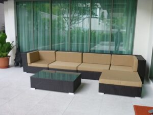 Teak Furniture Malaysia Outdoor Sofa Reunion Modular Sofa (middle)