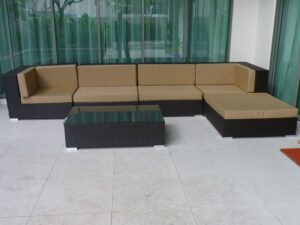 Teak Furniture Malaysia Outdoor Sofa Reunion Modular Sofa (middle)