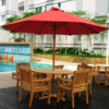 Teak Furniture Malaysia Umbrellas Tiara Round D365 Parasol