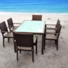 Outdoor Furniture Malaysia - Outdoor Dining Tables - Panama Glasstop Table L150