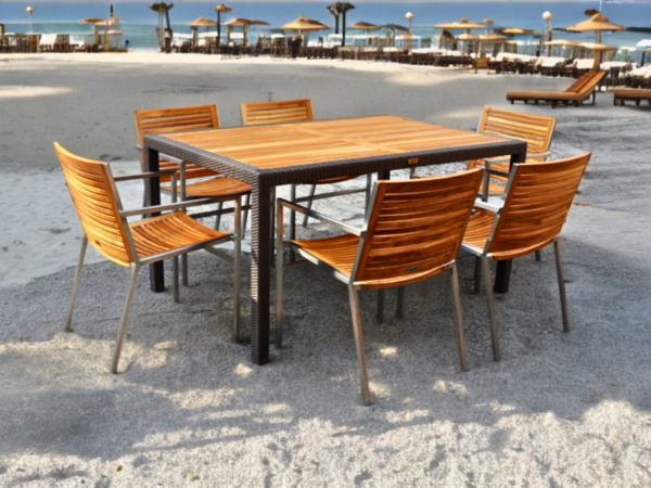 Outdoor Furniture Malaysia - Outdoor Dining Tables - Panama Teaktop Table L150