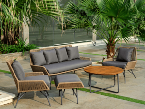 Outdoor Furniture Malaysia - Outdoor Sofa - Saud Lounge Sofa 3 Seater